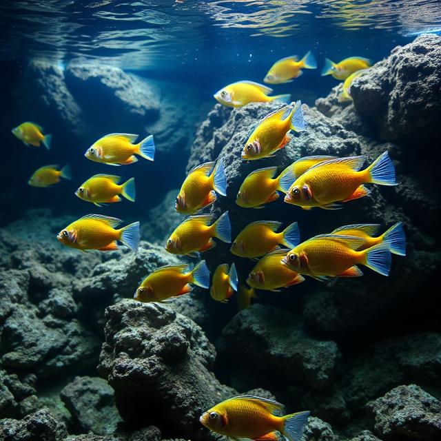 Cichlid School